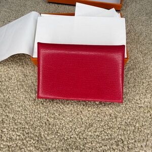 Rare Hermès Chamkila Leather Pink Calvi Card Holder